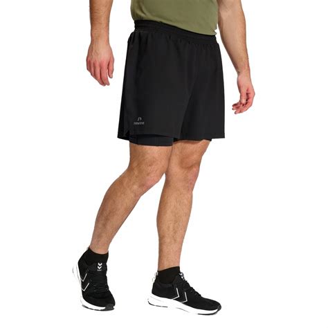 Herren Schwarz Running Shorts (18) 